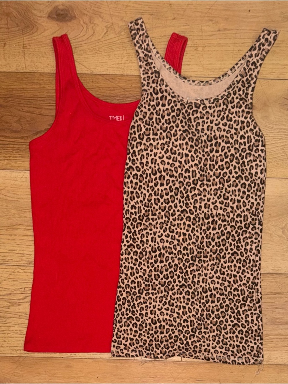 Red Tank Top & Leopard Print Tank Bundle